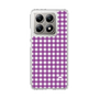 スリムプロテクションケース［ Checkered Purple - ギンガムチェック パープル ］