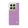 スリムプロテクションケース［ Checkered Purple - ギンガムチェック パープル ］