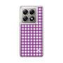 スリムプロテクションケース［ Checkered Purple - ギンガムチェック パープル ］