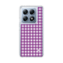 スリムプロテクションケース［ Checkered Purple - ギンガムチェック パープル ］