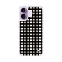 スリムプロテクションケース［ Checkered Purple - ギンガムチェック ブラック ］