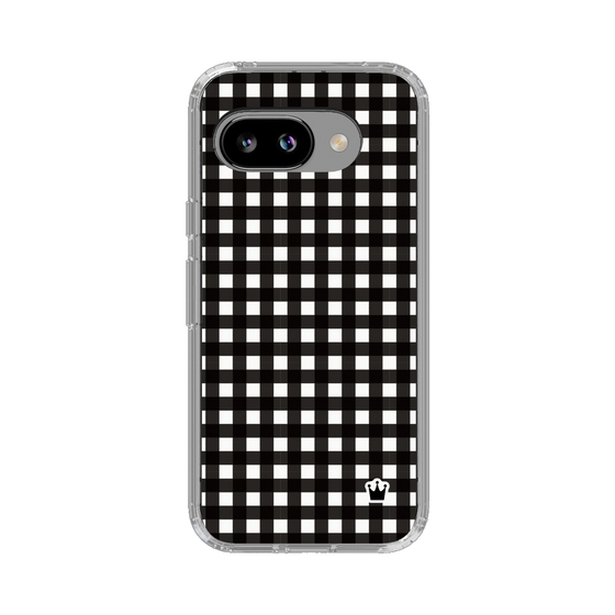 スリムプロテクションケース［ Checkered Purple - ギンガムチェック ブラック ］