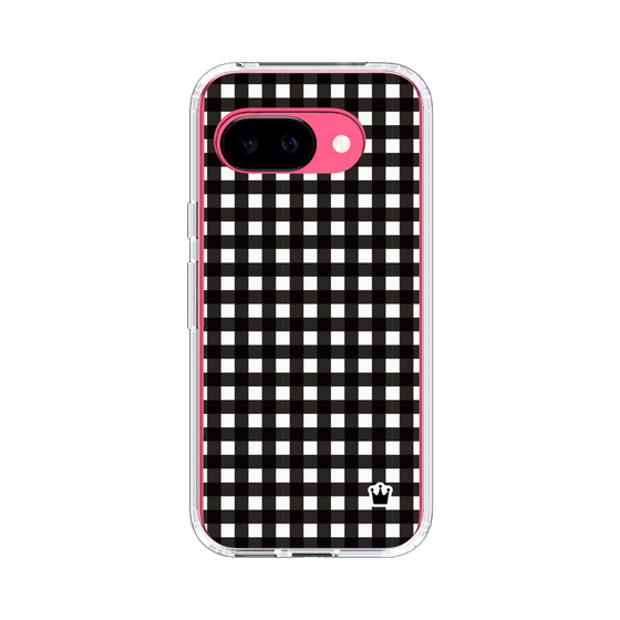 スリムプロテクションケース［ Checkered Purple - ギンガムチェック ブラック ］
