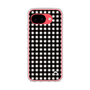 スリムプロテクションケース［ Checkered Purple - ギンガムチェック ブラック ］