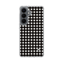 スリムプロテクションケース［ Checkered Purple - ギンガムチェック ブラック ］
