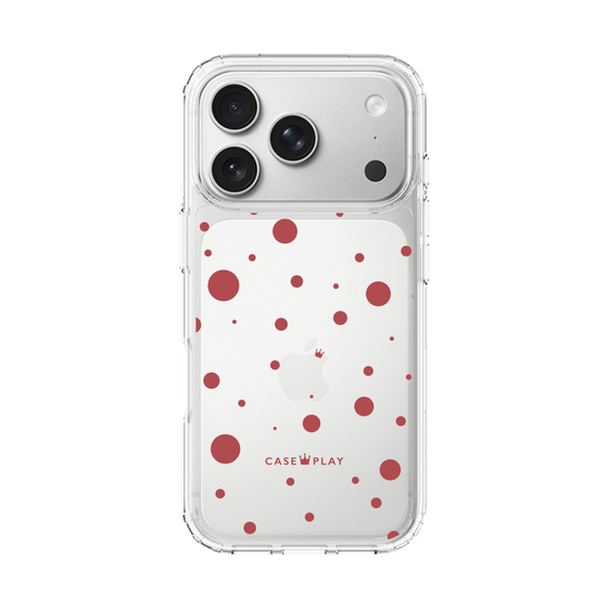 スリムプロテクションケース［ Dippin dots Red - ディッピンドッツ レッド ］