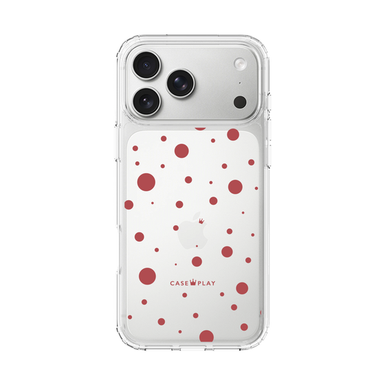 スリムプロテクションケース［ Dippin dots Red - ディッピンドッツ レッド ］