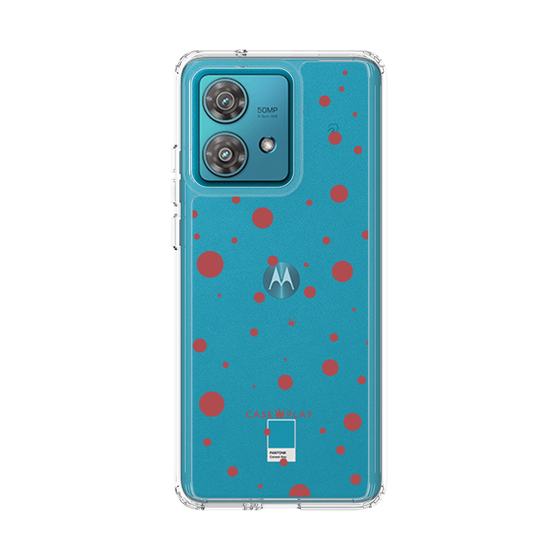 スリムプロテクションケース［ Dippin dots Red - ディッピンドッツ レッド ］