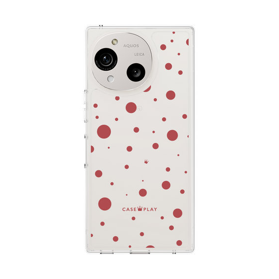スリムプロテクションケース［ Dippin dots Red - ディッピンドッツ レッド ］