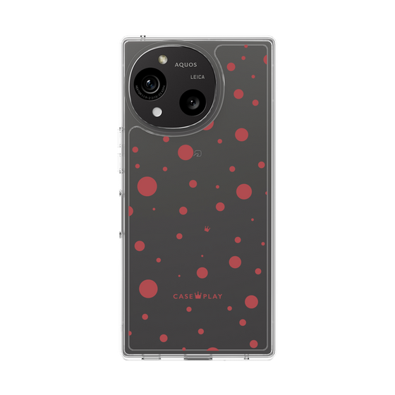 スリムプロテクションケース［ Dippin dots Red - ディッピンドッツ レッド ］