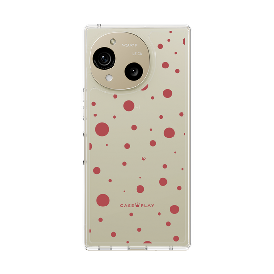 スリムプロテクションケース［ Dippin dots Red - ディッピンドッツ レッド ］