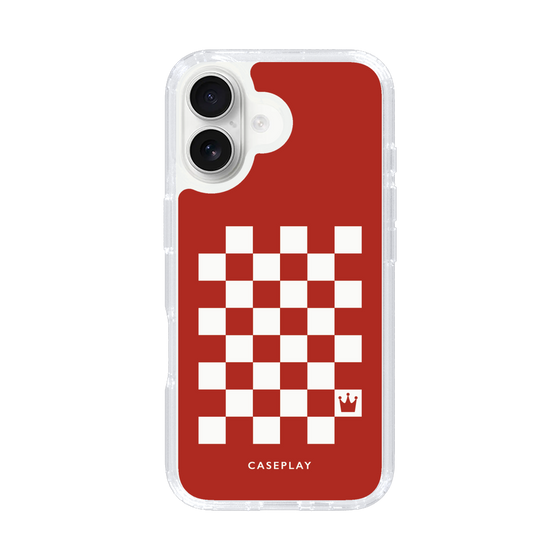 スリムプロテクションケース［ Racing checkered flag Red - レーシングチェッカーフラッグ レッド ］