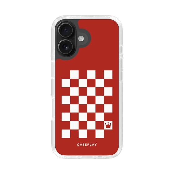 スリムプロテクションケース［ Racing checkered flag Red - レーシングチェッカーフラッグ レッド ］