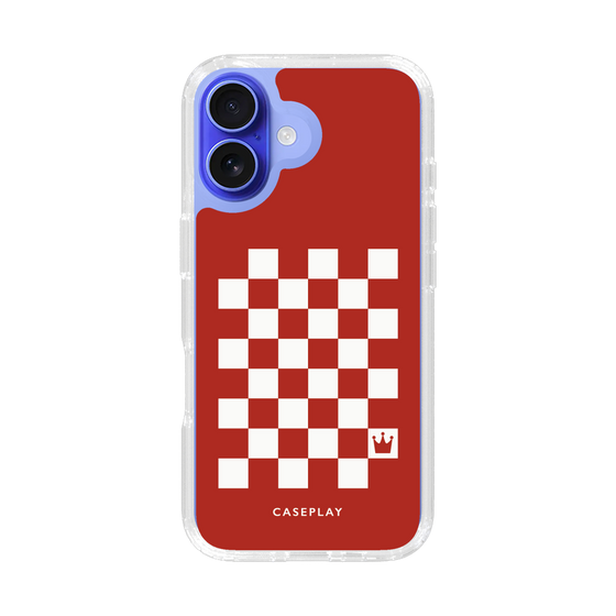 スリムプロテクションケース［ Racing checkered flag Red - レーシングチェッカーフラッグ レッド ］