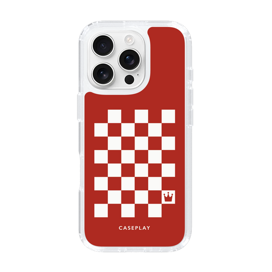 スリムプロテクションケース［ Racing checkered flag Red - レーシングチェッカーフラッグ レッド ］