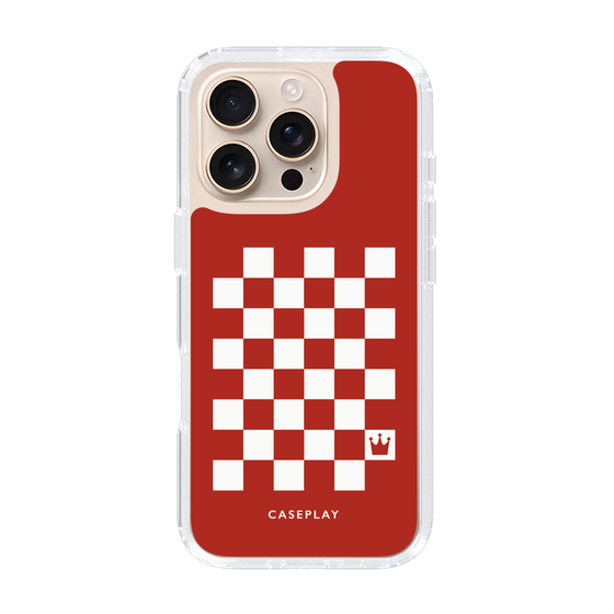 スリムプロテクションケース［ Racing checkered flag Red - レーシングチェッカーフラッグ レッド ］