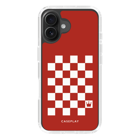 スリムプロテクションケース［ Racing checkered flag Red - レーシングチェッカーフラッグ レッド ］