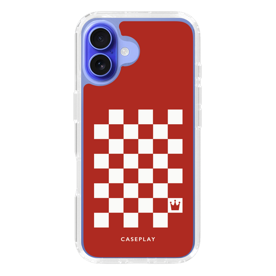 スリムプロテクションケース［ Racing checkered flag Red - レーシングチェッカーフラッグ レッド ］