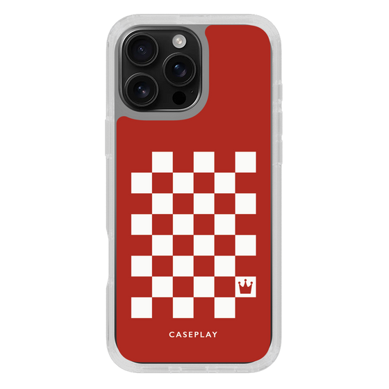 スリムプロテクションケース［ Racing checkered flag Red - レーシングチェッカーフラッグ レッド ］