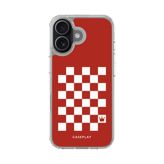 スリムプロテクションケース［ Racing checkered flag Red - レーシングチェッカーフラッグ レッド ］