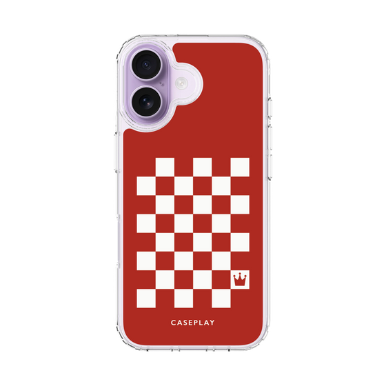 スリムプロテクションケース［ Racing checkered flag Red - レーシングチェッカーフラッグ レッド ］