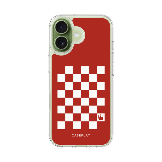 スリムプロテクションケース［ Racing checkered flag Red - レーシングチェッカーフラッグ レッド ］