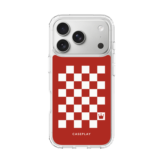 スリムプロテクションケース［ Racing checkered flag Red - レーシングチェッカーフラッグ レッド ］