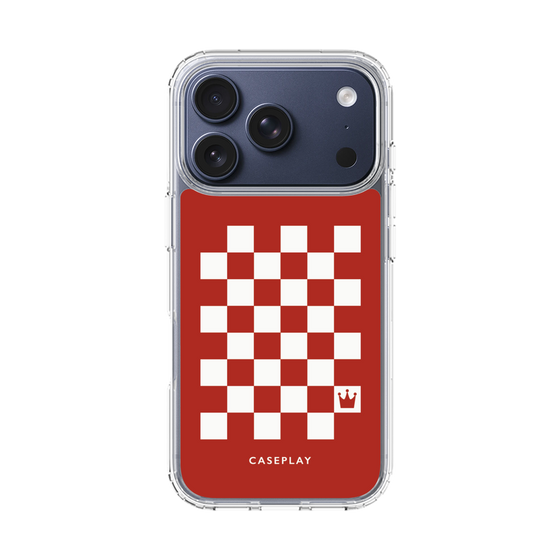 スリムプロテクションケース［ Racing checkered flag Red - レーシングチェッカーフラッグ レッド ］
