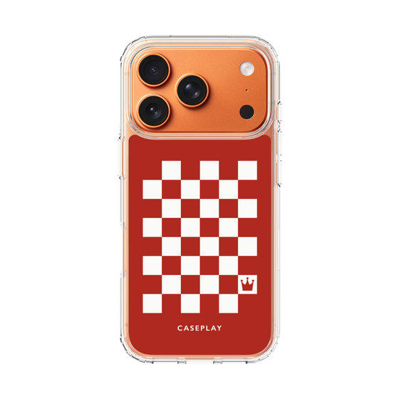 スリムプロテクションケース［ Racing checkered flag Red - レーシングチェッカーフラッグ レッド ］