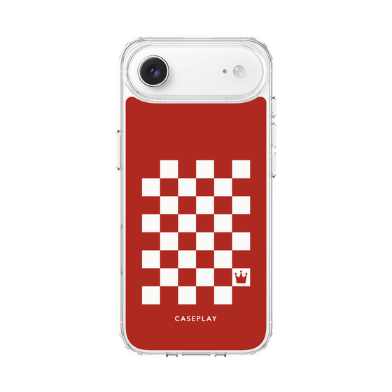 スリムプロテクションケース［ Racing checkered flag Red - レーシングチェッカーフラッグ レッド ］
