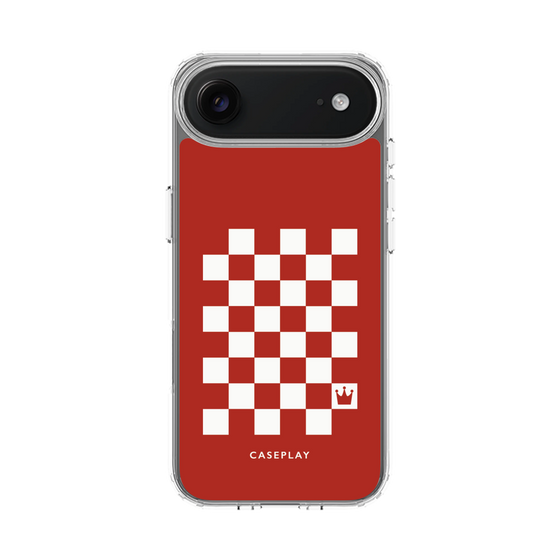 スリムプロテクションケース［ Racing checkered flag Red - レーシングチェッカーフラッグ レッド ］