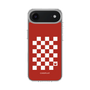 スリムプロテクションケース［ Racing checkered flag Red - レーシングチェッカーフラッグ レッド ］