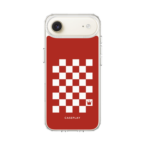 スリムプロテクションケース［ Racing checkered flag Red - レーシングチェッカーフラッグ レッド ］