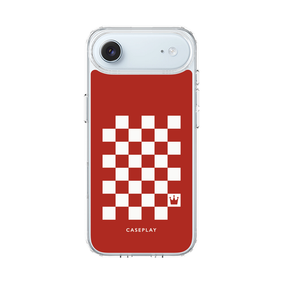 スリムプロテクションケース［ Racing checkered flag Red - レーシングチェッカーフラッグ レッド ］