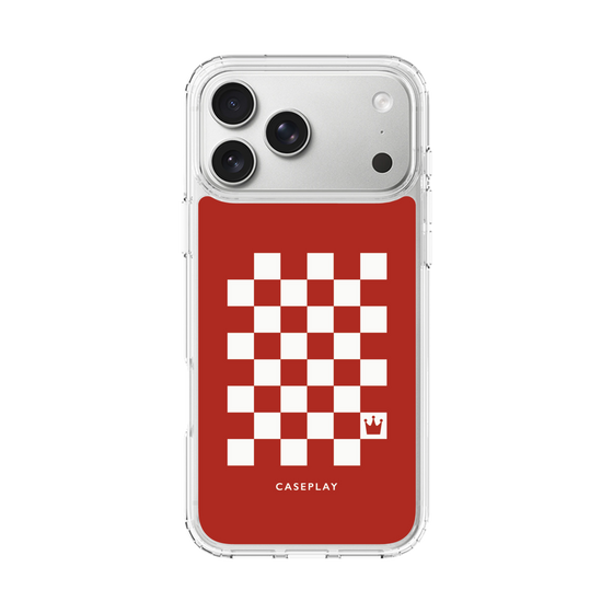 スリムプロテクションケース［ Racing checkered flag Red - レーシングチェッカーフラッグ レッド ］