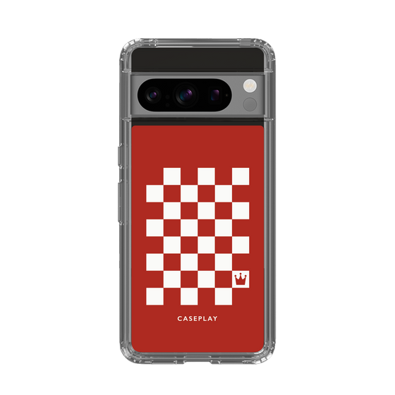 スリムプロテクションケース［ Racing checkered flag Red - レーシングチェッカーフラッグ レッド ］