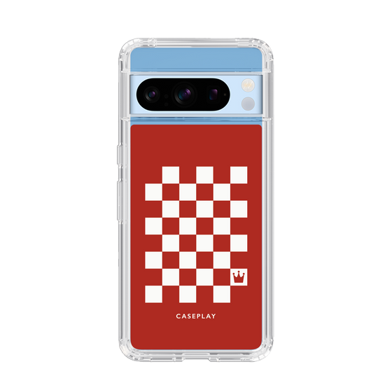 スリムプロテクションケース［ Racing checkered flag Red - レーシングチェッカーフラッグ レッド ］