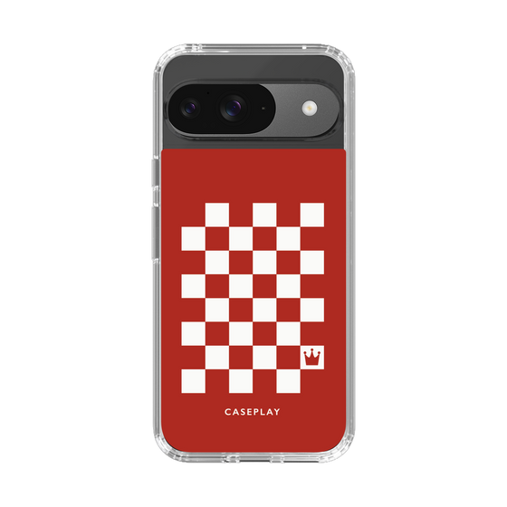 スリムプロテクションケース［ Racing checkered flag Red - レーシングチェッカーフラッグ レッド ］