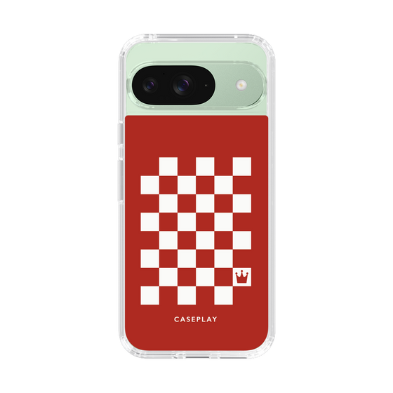 スリムプロテクションケース［ Racing checkered flag Red - レーシングチェッカーフラッグ レッド ］