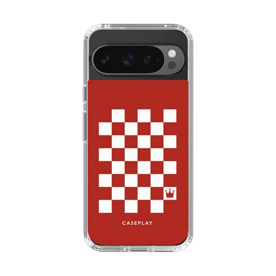 スリムプロテクションケース［ Racing checkered flag Red - レーシングチェッカーフラッグ レッド ］