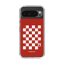 スリムプロテクションケース［ Racing checkered flag Red - レーシングチェッカーフラッグ レッド ］