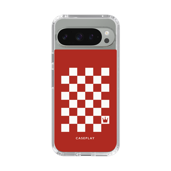 スリムプロテクションケース［ Racing checkered flag Red - レーシングチェッカーフラッグ レッド ］