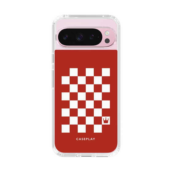 スリムプロテクションケース［ Racing checkered flag Red - レーシングチェッカーフラッグ レッド ］