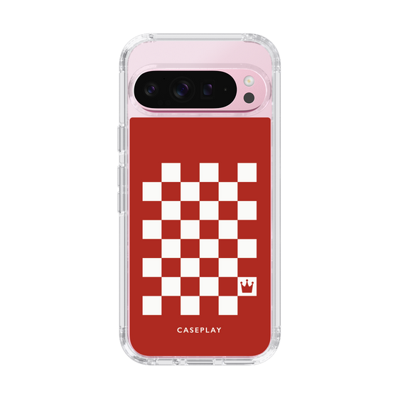 スリムプロテクションケース［ Racing checkered flag Red - レーシングチェッカーフラッグ レッド ］