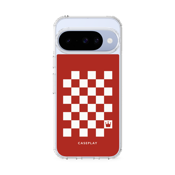 スリムプロテクションケース［ Racing checkered flag Red - レーシングチェッカーフラッグ レッド ］