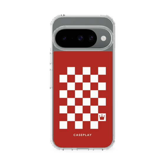 スリムプロテクションケース［ Racing checkered flag Red - レーシングチェッカーフラッグ レッド ］