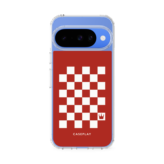 スリムプロテクションケース［ Racing checkered flag Red - レーシングチェッカーフラッグ レッド ］