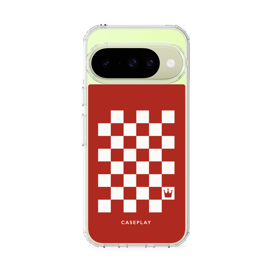 スリムプロテクションケース［ Racing checkered flag Red - レーシングチェッカーフラッグ レッド ］