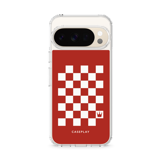 スリムプロテクションケース［ Racing checkered flag Red - レーシングチェッカーフラッグ レッド ］