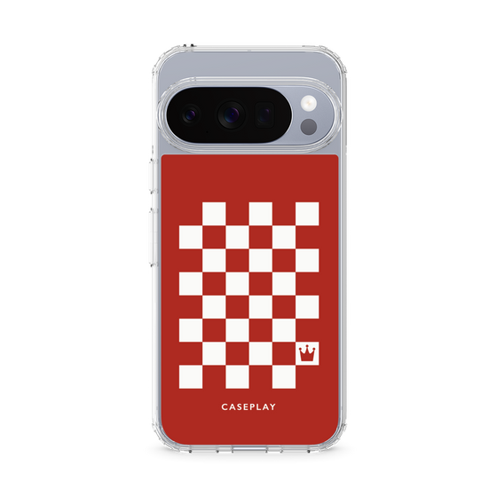 スリムプロテクションケース［ Racing checkered flag Red - レーシングチェッカーフラッグ レッド ］
